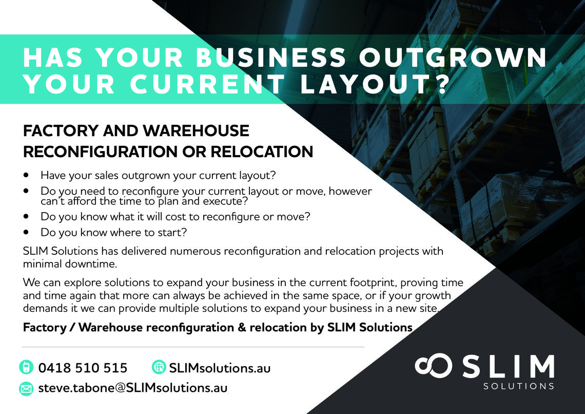 Factory & Warehouse Reconfiguration or Relocation